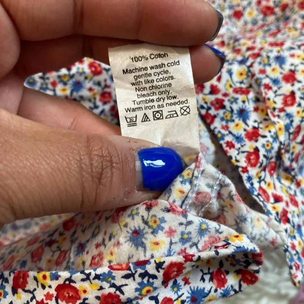 J. Crew Floral Print Button‎ Down Shirt